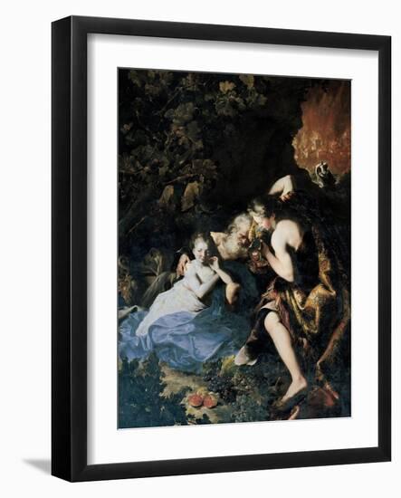 Lot and His Daughters, 1695-1696-Bartolomeo Guidobono-Framed Giclee Print