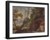 Lot and His Daughters, 1720S-Franz Anton Hartmann-Framed Giclee Print