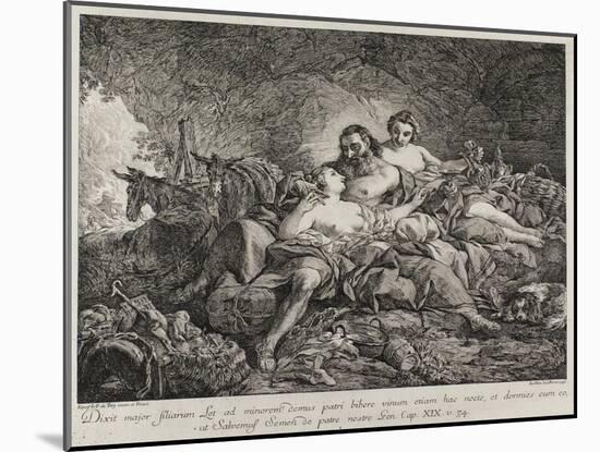 Lot and His Daughters, 1748-Joseph-marie Vien The Elder-Mounted Giclee Print