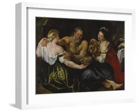 Lot and His Daughters, C. 1610-11-Peter Paul Rubens-Framed Giclee Print