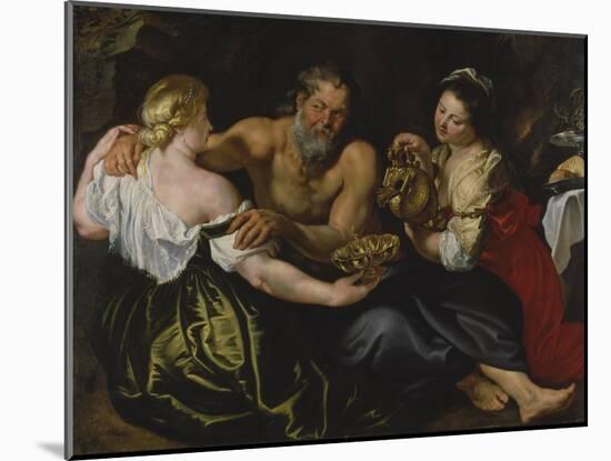 Lot and His Daughters, C. 1610-11-Peter Paul Rubens-Mounted Giclee Print