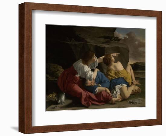 Lot and His Daughters, c.1622-Orazio Gentileschi-Framed Giclee Print