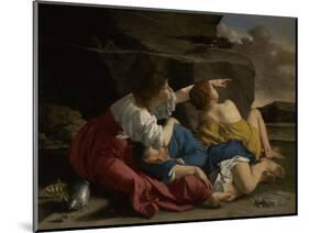 Lot and His Daughters, c.1622-Orazio Gentileschi-Mounted Giclee Print