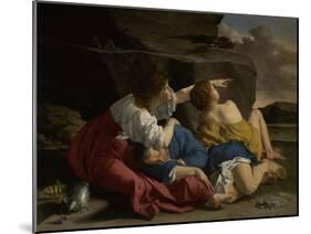 Lot and His Daughters, c.1622-Orazio Gentileschi-Mounted Giclee Print