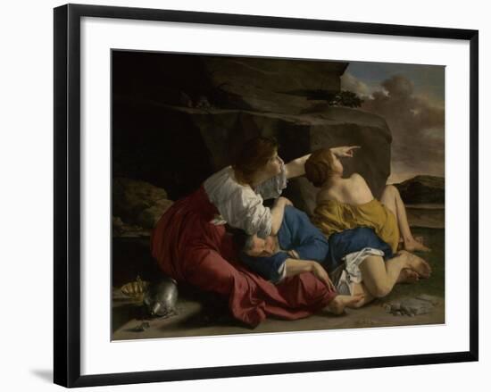 Lot and His Daughters, c.1622-Orazio Gentileschi-Framed Giclee Print