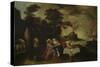 Lot and His Daughters (Painting)-Frans II the Younger Francken-Stretched Canvas