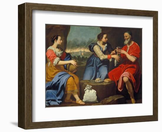 Lot and His Daughters-Lorenzo Lippi-Framed Giclee Print