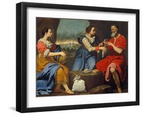 Lot and His Daughters-Lorenzo Lippi-Framed Giclee Print