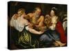 Lot and His Daughters-Peter Paul Rubens-Stretched Canvas