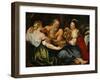 Lot and His Daughters-Peter Paul Rubens-Framed Giclee Print