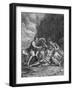 Lot and His Daughters-null-Framed Art Print