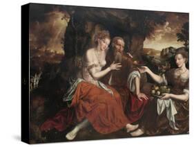 Lot and His Daughters-Jan Massys-Stretched Canvas