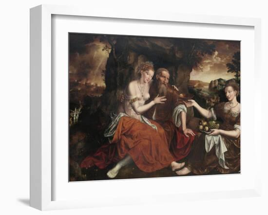 Lot and His Daughters-Jan Massys-Framed Giclee Print