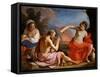 Lot and His Daughters-Guercino-Framed Stretched Canvas