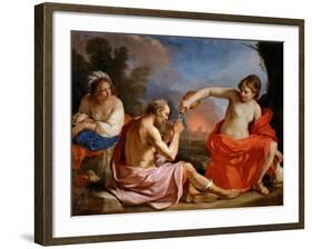 Lot and His Daughters-Guercino-Framed Giclee Print