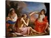 Lot and His Daughters-Guercino-Stretched Canvas