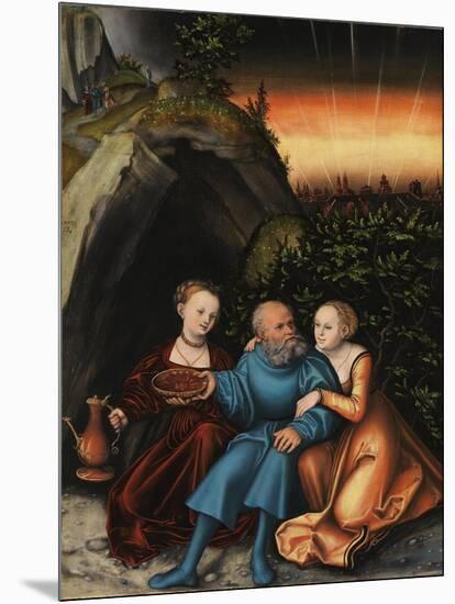 Lot and His Daughters-Lucas Cranach the Elder-Mounted Giclee Print