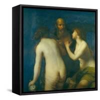 Lot and His Daughters-Francesco Furini-Framed Stretched Canvas