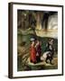 Lot and His Family Fleeing from Sodom-Albrecht Dürer-Framed Giclee Print