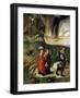 Lot and His Family Fleeing from Sodom-Albrecht Dürer-Framed Giclee Print