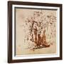 Lot and His Family, Pen and Ink Drawing-Rembrandt van Rijn-Framed Giclee Print