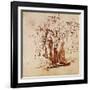 Lot and His Family, Pen and Ink Drawing-Rembrandt van Rijn-Framed Giclee Print