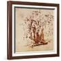 Lot and His Family, Pen and Ink Drawing-Rembrandt van Rijn-Framed Giclee Print