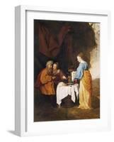 Lot's Daughters Getting Him Drunk-Gabriel Metsu-Framed Giclee Print