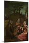 Lot's Daughters Make their Father Drink Wine, 1508-1512-Lucas van Leyden-Mounted Giclee Print