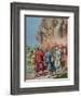 Lot's Wife Looks Back at Sodom and is Changed Into a Pillar of Salt, Illustration For a Catechism-null-Framed Giclee Print