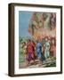 Lot's Wife Looks Back at Sodom and is Changed Into a Pillar of Salt, Illustration For a Catechism-null-Framed Giclee Print