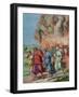 Lot's Wife Looks Back at Sodom and is Changed Into a Pillar of Salt, Illustration For a Catechism-null-Framed Giclee Print