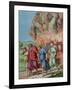 Lot's Wife Looks Back at Sodom and is Changed Into a Pillar of Salt, Illustration For a Catechism-null-Framed Giclee Print