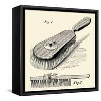 Lotion Dispensing Hair Brush-null-Framed Stretched Canvas