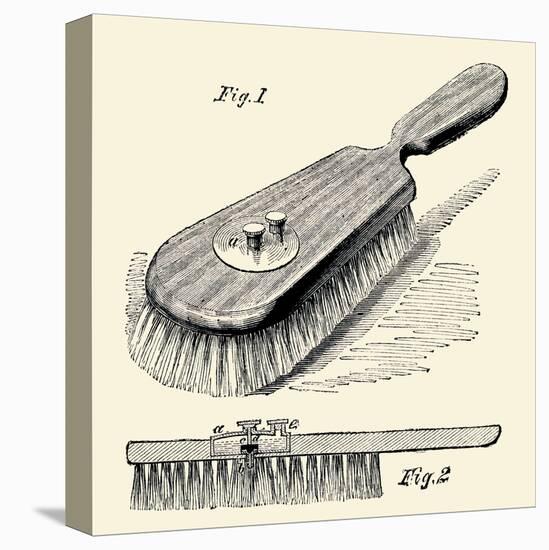 Lotion Dispensing Hair Brush-null-Stretched Canvas