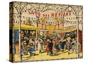 Loto Des Metiers Poster-null-Stretched Canvas