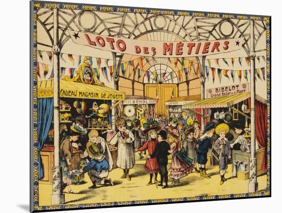 Loto Des Metiers Poster-null-Mounted Giclee Print