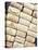 Lots of Different Wine Corks Lying Side by Side-null-Stretched Canvas