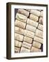 Lots of Different Wine Corks Lying Side by Side-null-Framed Photographic Print