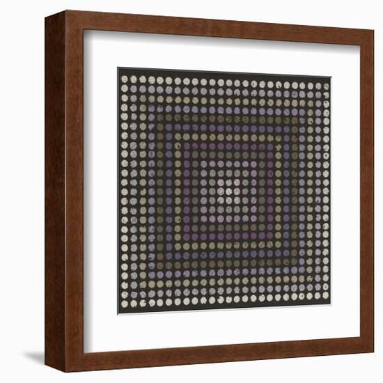 Lots of Dots - Plum-Susan Clickner-Framed Giclee Print