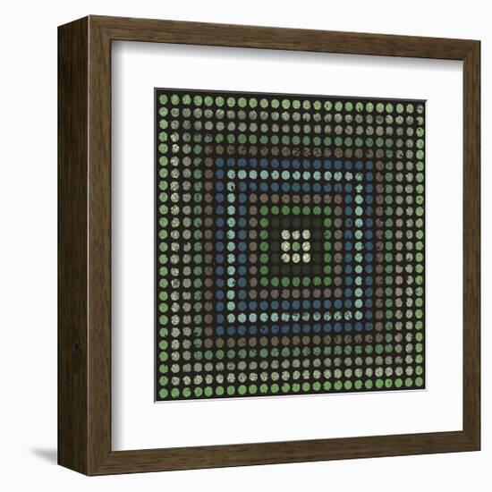 Lots of Dots (Teal)-Susan Clickner-Framed Giclee Print