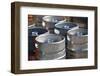 Lots of Metal Barrels at A Beer Factory-Voy-Framed Photographic Print