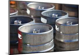 Lots of Metal Barrels at A Beer Factory-Voy-Mounted Photographic Print