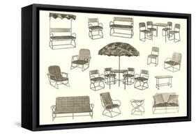 Lots of Outdoor Furniture-null-Framed Stretched Canvas