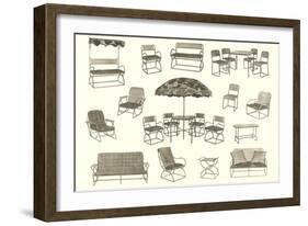 Lots of Outdoor Furniture-null-Framed Art Print