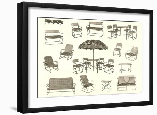 Lots of Outdoor Furniture-null-Framed Art Print