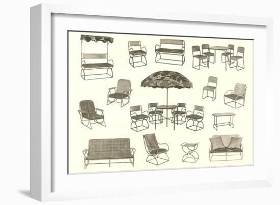 Lots of Outdoor Furniture-null-Framed Art Print