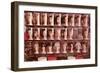 Lots of Wigs on Mannequins' Heads-null-Framed Art Print