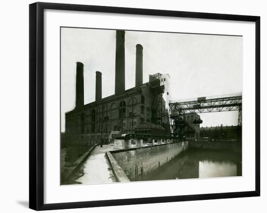 Lots Road Power Station in Chelsea, 1923-null-Framed Photographic Print