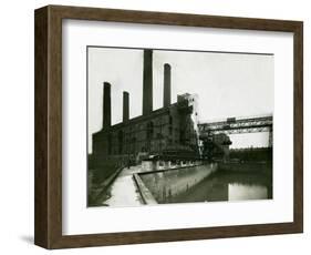 Lots Road Power Station in Chelsea, 1923-null-Framed Photographic Print